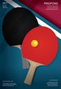 Pingpong Poster Template Royalty Free Stock Photo