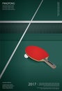 Pingpong Poster Template Royalty Free Stock Photo