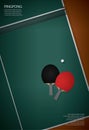 Pingpong Poster Template Royalty Free Stock Photo