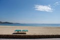 A pingpong table seen in the palmanova beach in Mallorca, deserted during the COVID-19 outbreak