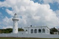 Eluanbi Lighthouse at Eluanbi Park in Hengchun Township, Pingtung County, Taiwan. It was originally built in 1883