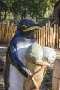 Pinguin sculpture in park