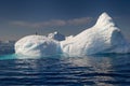 Tempanos in the Antarctic peninsula. Royalty Free Stock Photo