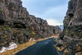 Pingvellir Thingvellir National Park, Tectonic Plates in Iceland Royalty Free Stock Photo