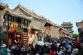 Pingyao, China - May 19, 2017: Peaple on market on the street of Pingyao Ancient Town China.