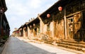 Pingyao scene-Folk house and streets Royalty Free Stock Photo