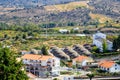 View from Pinhel Castle upon wine storage tanks, Portugal Royalty Free Stock Photo