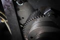 Pinion as part of the mechanism Royalty Free Stock Photo