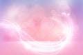 Pink abstract advertising background for fashion beauty product design with light effects