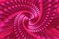 Pink abstract background, abstract form, spiral