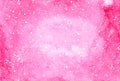 Pink abstract background with white dots. Fantasy night sky, mystical illustration