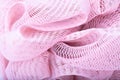 Pink abstract bath sponge texture background Royalty Free Stock Photo