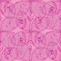 A pink abstract butterfly sealmless vector pattern