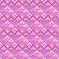 Pink geometric diagonal square tile mosaic pattern background Royalty Free Stock Photo