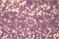 pink abstract glitter bokeh lights. defocused. Lilac background. Royalty Free Stock Photo