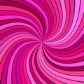 Pink abstract psychedelic striped spiral background design with swirling rays Royalty Free Stock Photo