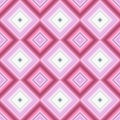 Pink seamless diagonal square pattern - vector mosaic tile background Royalty Free Stock Photo