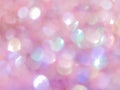 Pink abstract shiny background, shimmering circles in blur Royalty Free Stock Photo