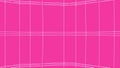 Pink abstract wall with white narrow lines forming squares. Animation. Interior with bright tiles movement.