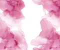 Pink Alcohol ink texture. Abstract hand painted background. Fluid art painting design. Trendy wallpaper. Royalty Free Stock Photo