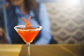 Pink alcoholic cocktail Royalty Free Stock Photo