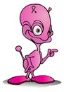 Pink alien