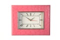 Pink Alligator Clock