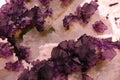 Pink amethyst crystals Royalty Free Stock Photo