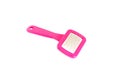 Pink animal hair brush