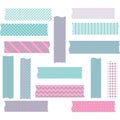 Pink and Aqua Washi Tape Graphics set