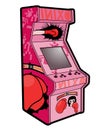 Pink arcade machine