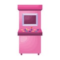 pink arcade machine