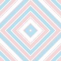 Pink Argyle Diagonal Stripes seamless pattern background Royalty Free Stock Photo