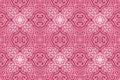 Pink art with romantic seamless tile pattern Royalty Free Stock Photo