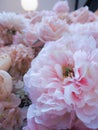 Pink artificial flower background image.