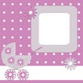 Pink babies photo frame