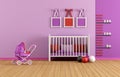 Pink baby room Royalty Free Stock Photo