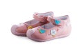 Pink baby`s sandals