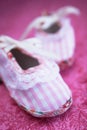 Pink baby shoes Royalty Free Stock Photo