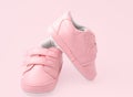 Pink baby shoes Royalty Free Stock Photo