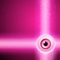 Pink background with eye and binary code. Royalty Free Stock Photo