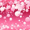 Pink background with floating bubbles, displaying a playful cartoonish style (tiled)