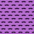 Mustache pink background seamless pattern