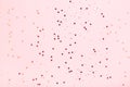 Pink background with red star glitter.