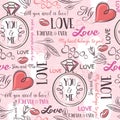 Pink background with valentine heart , flower, engagement ring Royalty Free Stock Photo