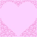 Pink background, Valentine`s day, vector illustration, holiday, pink hearts, transparent