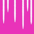 Pink background with white spikes coming from the top