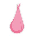 pink bag icon. Baby concept. Vector graphic Royalty Free Stock Photo