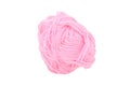 Pink ball all wool isolated on a white background Royalty Free Stock Photo