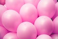 Pink ballons background